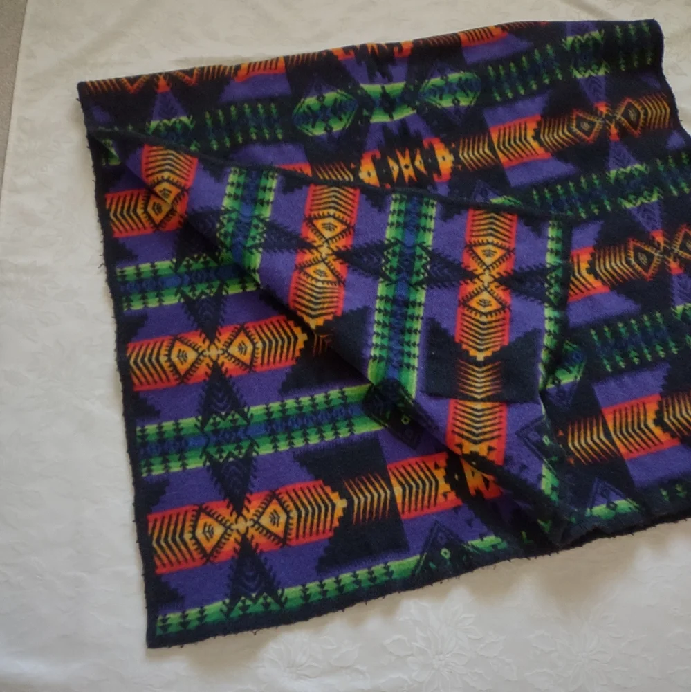 Pendleton Vintage wool felt blanket vintage Beaver State Robes and Shawls black